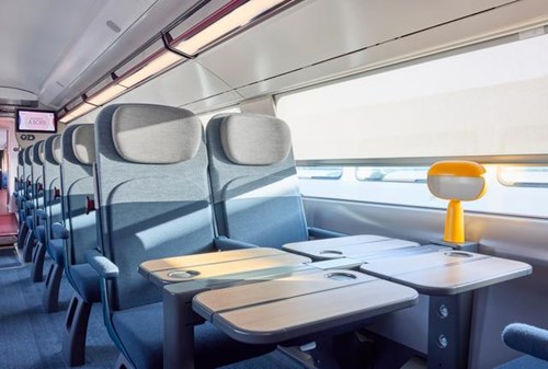 TGV INOUI STANDARD CLASS SEATS