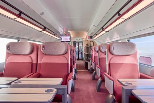 TGV INOUI 2025 FIRST CLASS SEAT